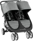 BABY JOGGER City Mini 2 GT Double and Raincover - Stone Grey