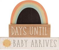 PETIT CHERI "Days Until Baby Arrives" Wooden Countdown