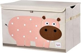 3 Sprouts Toy Box - Hippo