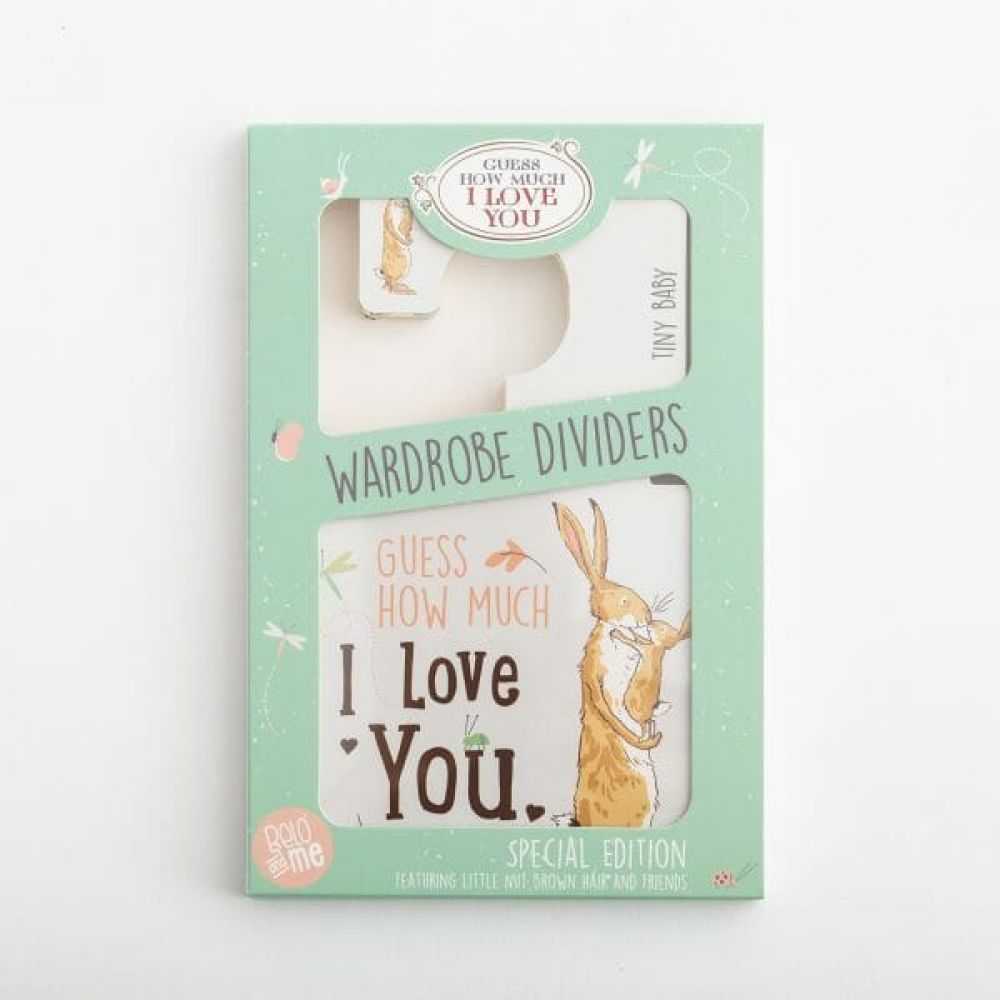 BELO AND ME Wardrobe dividers - "Guess How Much I Love You"