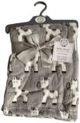 BABY WRAP Blanket - Grey Safari Giraffe