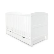 ICKLE BUBBA Coleby Classic Cot Bed and Under Drawer - White