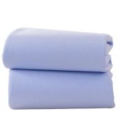 CLAIR DE LUNE Pram or Crib Flat Sheets "Blue"
