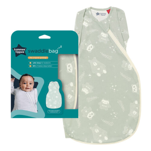 Tommee Tippee Grobag Easy Swaddle Baby Sleep Bag, 0-3m 2.5 Tog - Woodland