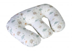 CUDDLES Twin Nursing Pillow "Rainbow"