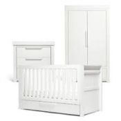 MAMAS & PAPAS Franklin Furniture Range "White Wash" FREE Deluxe Mattress