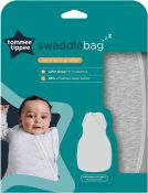 Tommee Tippee Baby Sleep Bag for Newborns, 0-3m - Sky Grey Marl