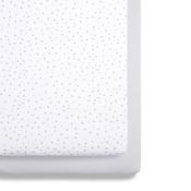 SNUZ Crib Fitted Sheets "Grey Spots"
