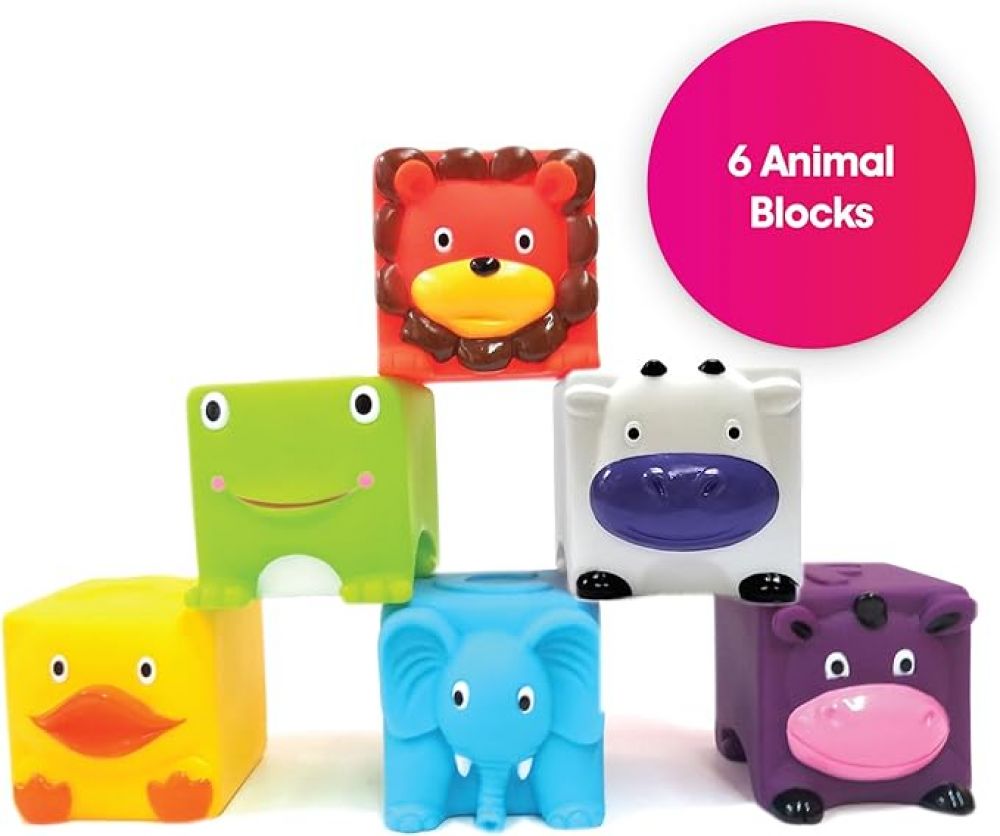 EDUSHAPE Soft And Squeezy Critter Blocks