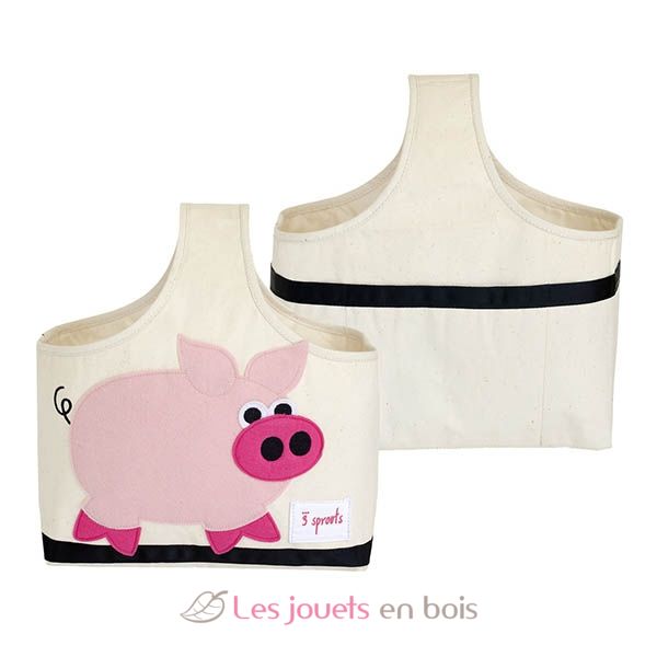 3 Sprouts Storage Caddy - Pig